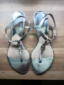 Silver Michael Kors Sandals
