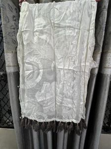 Fancy Dupatta With Brown Tassels