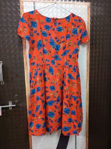 Floral Print Fit &amp; Flare Dress