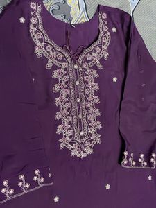 Elegant Purple Kurta