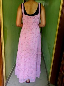 Floral Pink Maxi Dress