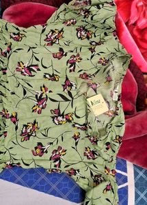 Maternity Cotton Floral Dress For L SIZE