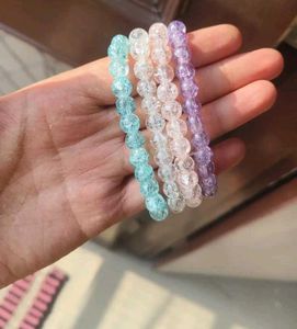 4 Crackle Beads Bracelets