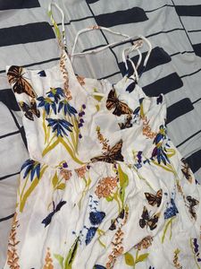 Floral Butterfly Print Sundress