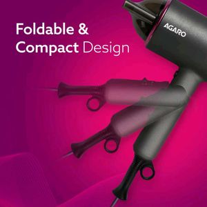 Agaro HD-1214 Hair Dryer - Black