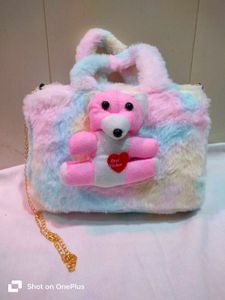 Cute Furry Bear Handbag