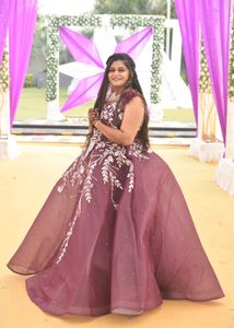 💜 FULLY HAND EMBROIDERED BALL GOWN FOR BRIDAL💜