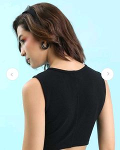 Ruched Keyhole Crop Top