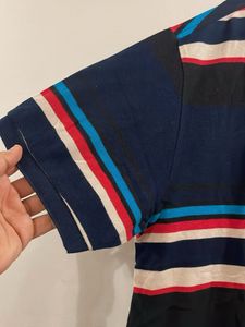 US Polo Assn Tshirt With Collars And Stripes