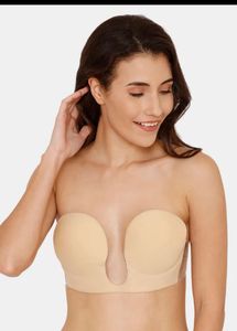 Stick on Silicon Strapless Nude Bra