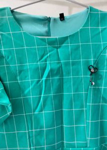 Green Checkered Dress