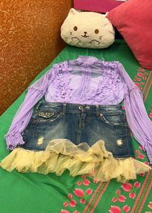 Combo Of Skirt And Top