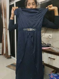 Navy Blue Midi Dress