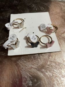 *new* Butterfly Rings *no Coins* Each 120 Rupees