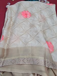 Elegant Floral Saree
