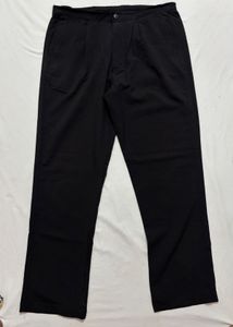 Relaxed Black Korean Trouser