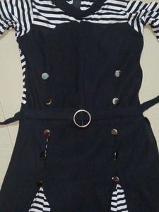 Navy And White Dungaree