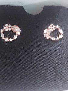 New  925 silver Floral Wreath Earrings