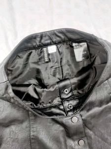 Black Faux Leather Mini Skirt