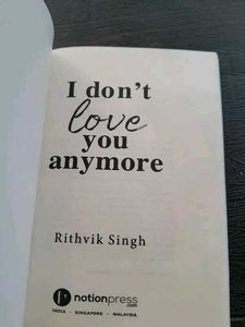 Unisex Chain &lt;3+ I Don&#39;t Love You Anymore Book
