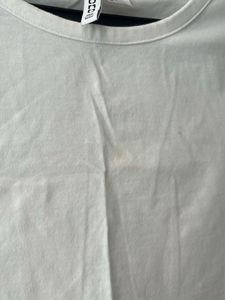 H&amp;M CROPPED JERSEY TOP