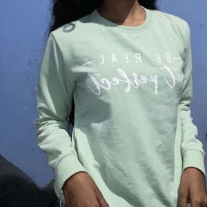 Mint Green Graphic Sweatshirt