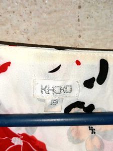 Oversized Summer Floral Top Multicolour