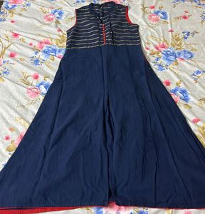 Blue A-line Kurta