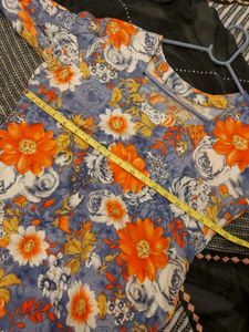 Floral Print Tunic Top