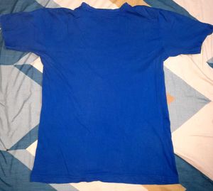 Blue Graphic Print Tee