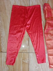 Pattu Kurta Set With Dupatta