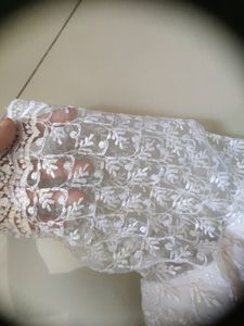 White Chikankari Padded Blouse