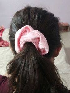 Aesthetic Pink Scrunchie