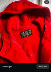Red Toggle Coat