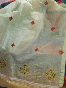 Elegant Embroidered Saree