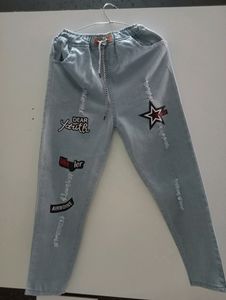 Women's Regular Mid Rise Light Blue Joggers
