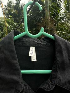 Black Oversized Denim Shirt