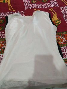 Sleeveless Black And White Top