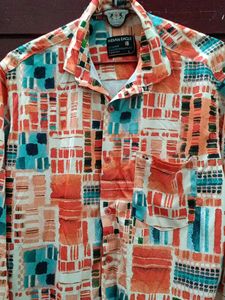 Indian Eagle Abstract Print Button-Down