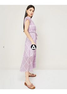 Purple Plaid Dress