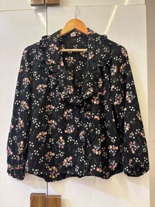 Floral Ruffle Blouse
