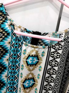 Patterned Sleeveless Jumpsuit