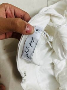 White Ruffle Sleeve Jumpsuit