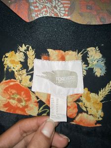 Floral Print Bomber Jacket