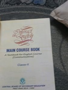 Class 10 English Course Communicative Main Course Book Cbse Important Boards