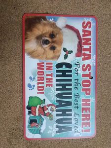 Chihuahua Christmas Sign