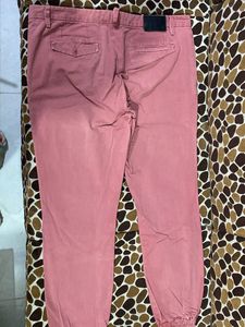 Peach Pink Cotton Pants