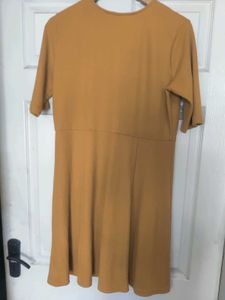 Vero Moda Mustard Yellow Stretchable Dress
