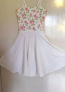 Floral Cutout Mini Dress