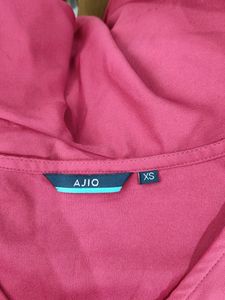 Ajio Mauve Waist Cut Top ( Women)